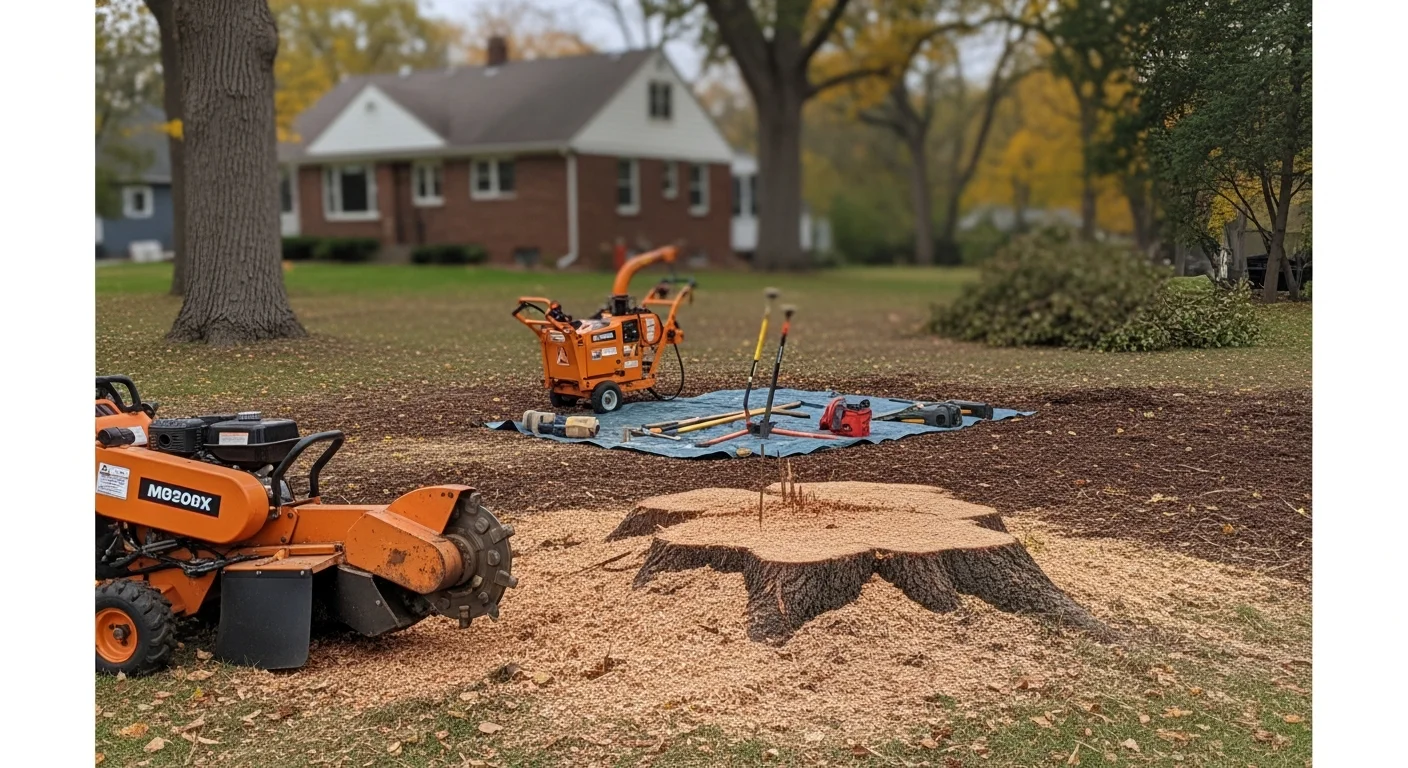 Professional tree removal and stump grinding service